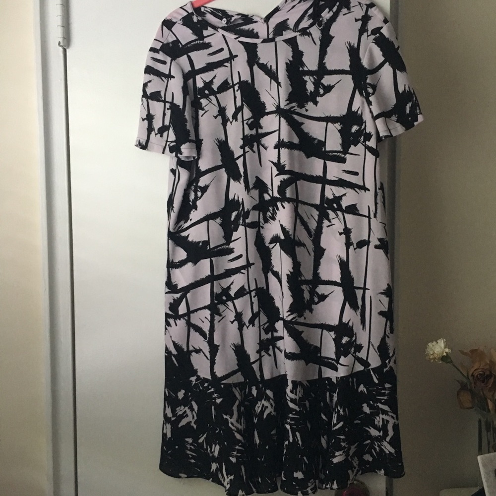 BCBG purple A-Line dress